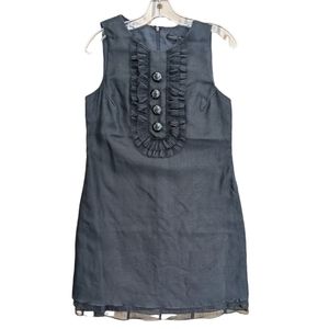 Robert Rodriguez black silk dress